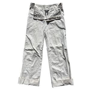 JAG Australia Women’s jeans white denim 33x32 wide leg cuffed pant